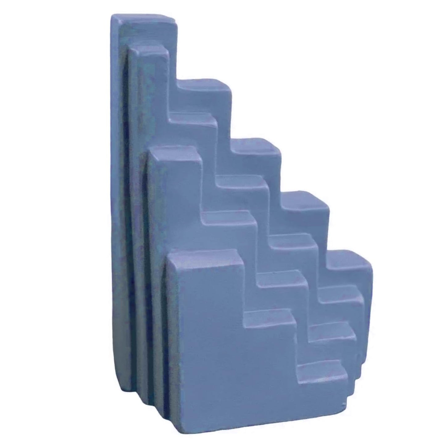 Abstrakte Treppenskulptur, Modernes geometrisches Dekor, minimalistische treppenförmige Statue, dekorative Wohnakzente, skandinavisches Design, Treppenbuchstütze