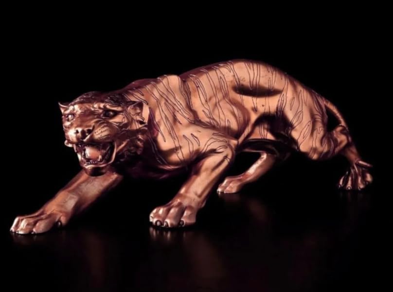 Handcrafted Tiger Sculpture, Animal Figurine, Tiger Statue, Tabletop Decor, Gift for Animal Lovers, Art Home Decor, Tiger Sculpture