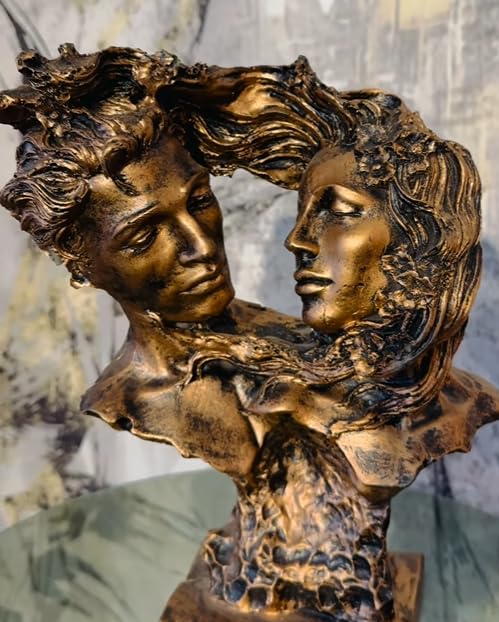 Couple Love Figurine, Romantic Sculpture, Lovers Bust Statue, Valentine’s Day gift, Art Decor Statue, Romantic Gift Idea, Art Decor Statue, Romantic Decor, Love Couple Decor