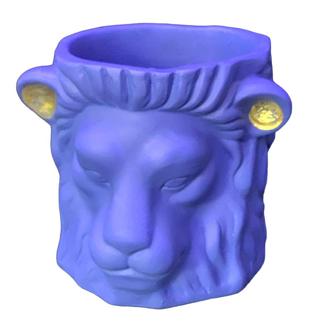 Lion Head Planter, Decorative Animal Pot, Modern Jungle Theme Vase, Unique Home Decor, Gift for Plant Lovers, Lion Head Pot, Lion Planter, Modern Lion Planter, Lion Head Flower Pot