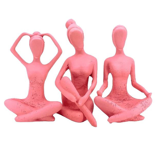 Abstract Yoga Figurines Set of 3, Zen Art Sculptures, Yoga Pose Tabletop Decor, Meditation Sculpture set, Yoga Figurine, Meditation Figurine, Yoga Sculpture, Yoga Statue