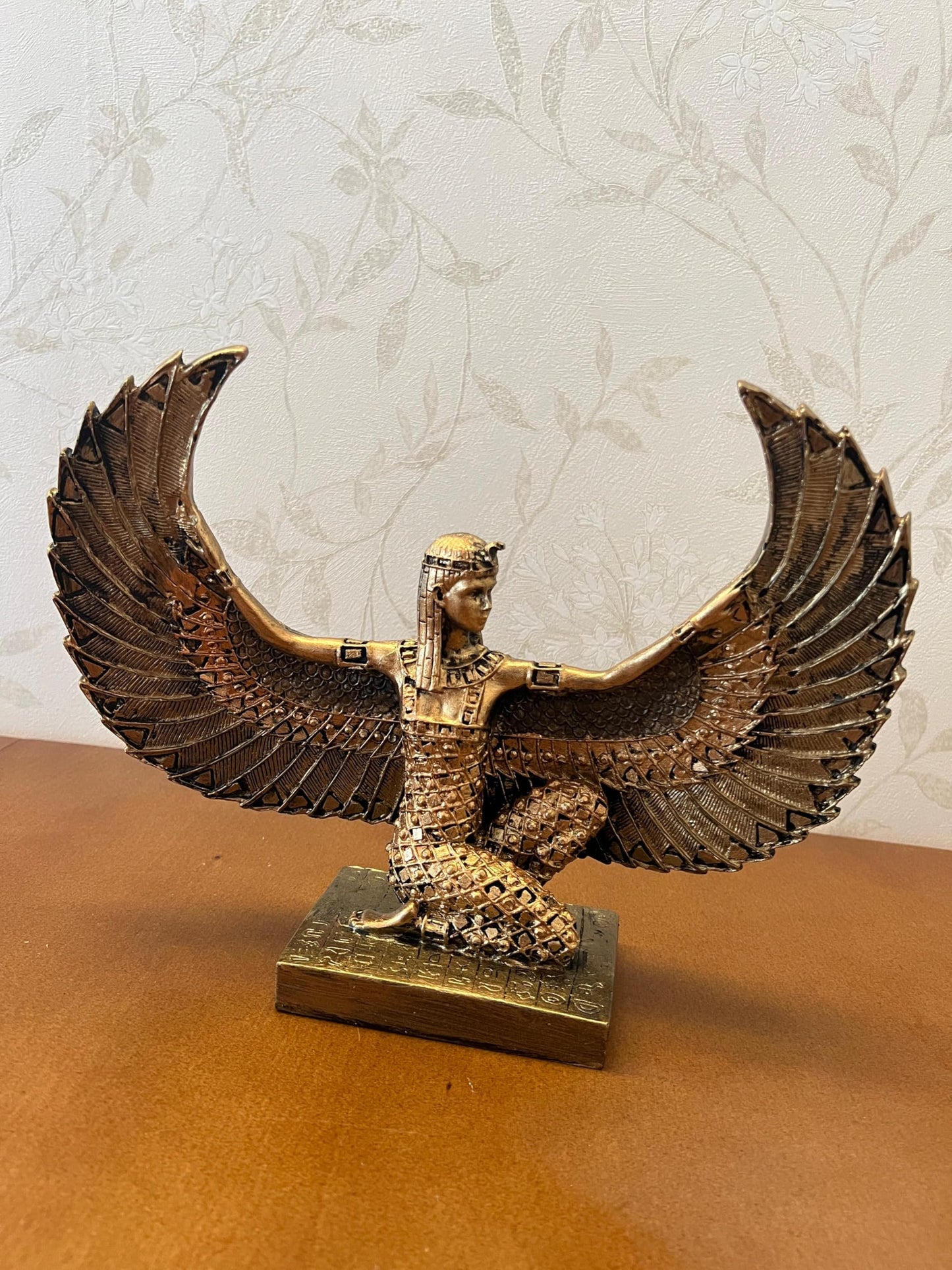 Egyptian Maat Statue with Open Wings, Ancient Egypt Maat Sculpture, Egyptian Winged Maat Figurine, Egyptian Mythology Statue of Maat, Maat Sculpture, Maat Statue, Maat Decor