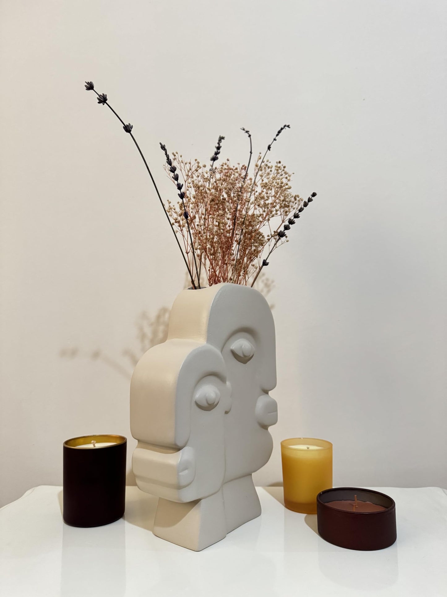 Ceramic Face Art Vase, Flower Face Vase, Abstract Face Sculpture, Nordic Style Vase, Nordic Rustic Decoration, Home Accents, Picasso Vase, Face Vase, Face Art Vase, Abstract Face Vase