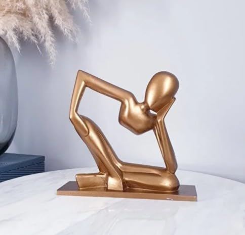 Abstract Thinker Statue, Modern Thinker Statue, Polyester Thinker Figurine, Thinker Man Decor, Thinker Statue, Thinker Sculpture, Thinker Man Sculpture, Thinker Man Statue