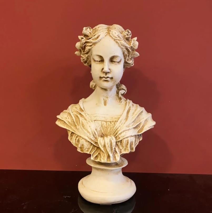 Scultura busto di Ofelia, statua decorativa in stile antico, statua in stile antico, busto di Ofelia, decorazione busto di Ofelia, statua busto di Ofelia, scultura busto di Ofelia, decorazione di Ofelia