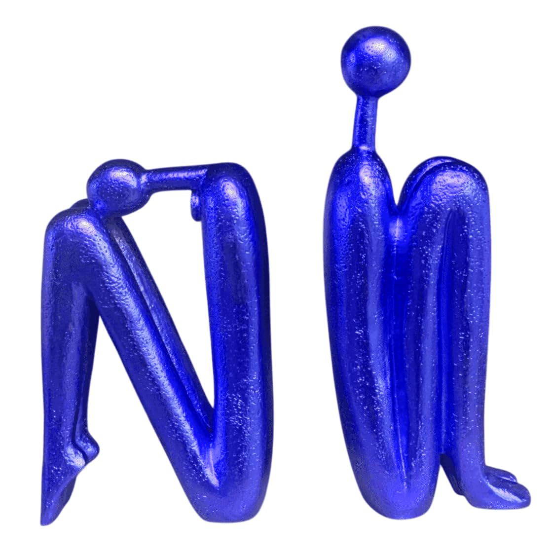 Abstract Bookends Set of 2, Modern Figurines for Shelf or Desk Decor, Abstract Bookends, Modern Bookshelf Decor, Polyester Bookend Set