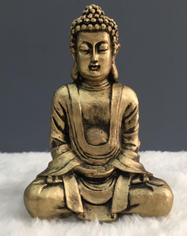 Meditating Buddha Statue, Polyester Buddha Figurine, Small Buddha Sculpture, Buddha Statue in Meditation Pose, Buddha Sculpture
