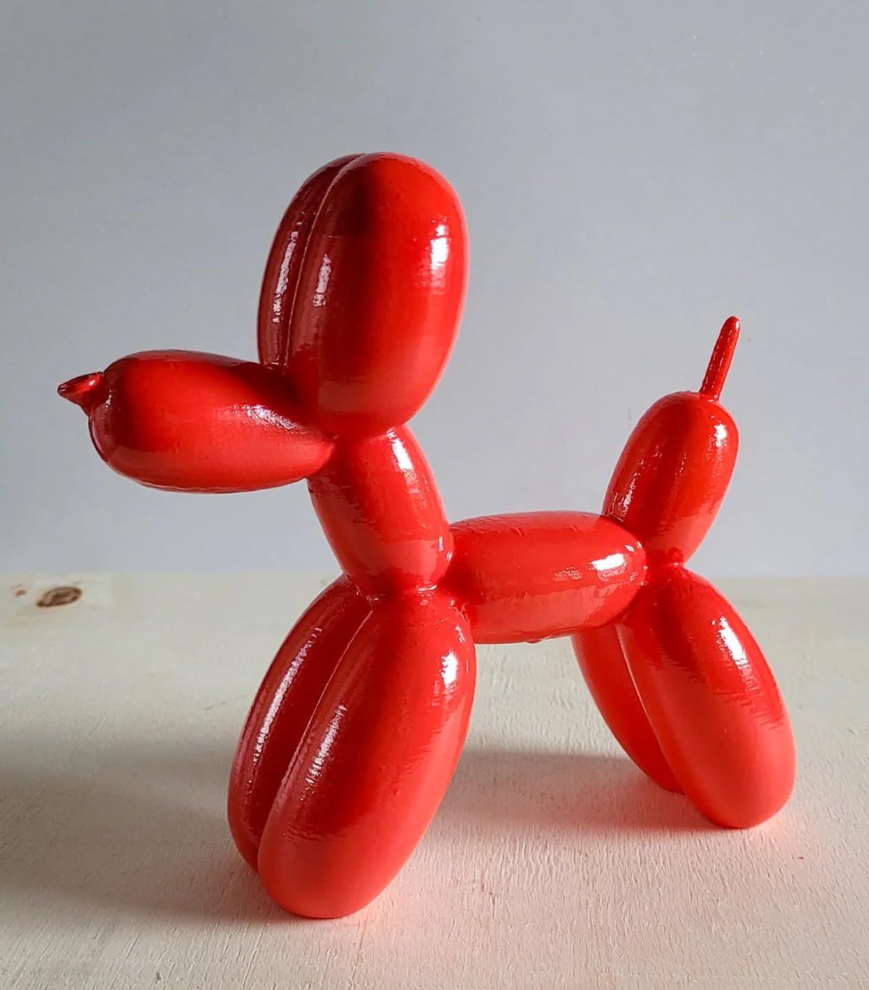 Balloon Dog Statue, Polyester Balloon Dog Figurine, Balloon Puppy Shelf Table Decor, Balloon Puppy Figurine, Balloon Animal Decor