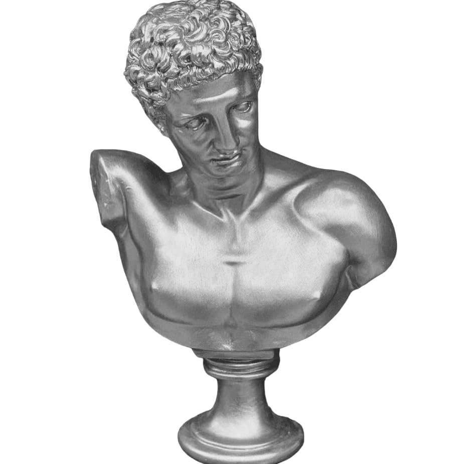 Greek Hermes Bust Statue, Classical Sculpture Bust, Neoclassical Home Decor, Hermes Bust Sculpture, Hermes Bust Figurine, Hermes Bust Decor, Hermes Statue, Hermes Sculpture