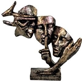 Abstract Three Face Sculpture, Modern Art Decor, Tabletop Statue, Modern Face Sculpture, Face Sculpture, Face Statue, Modern Face Decor, Face Figurine, Modern Face Statue