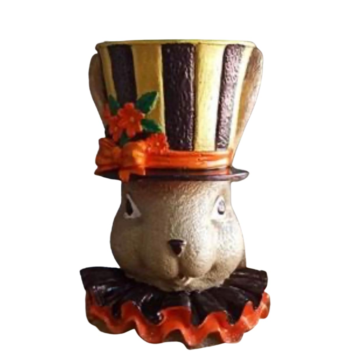 Große Hasenstatue Vase, Hasenfigur, handbemaltes Hasendekor, Osterhasen Tischdekoration, Osterhasen Figur, Hasenvase