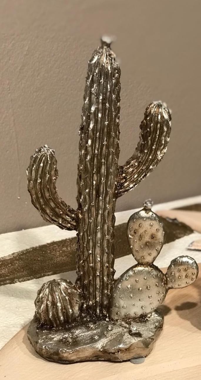 Decorative Cactus Statue, Polyester Cactus Decor, Cactus Statue, Cactus Home Decor, Artificial Cactus Art, Cactus Table Decor, Cactus Decor
