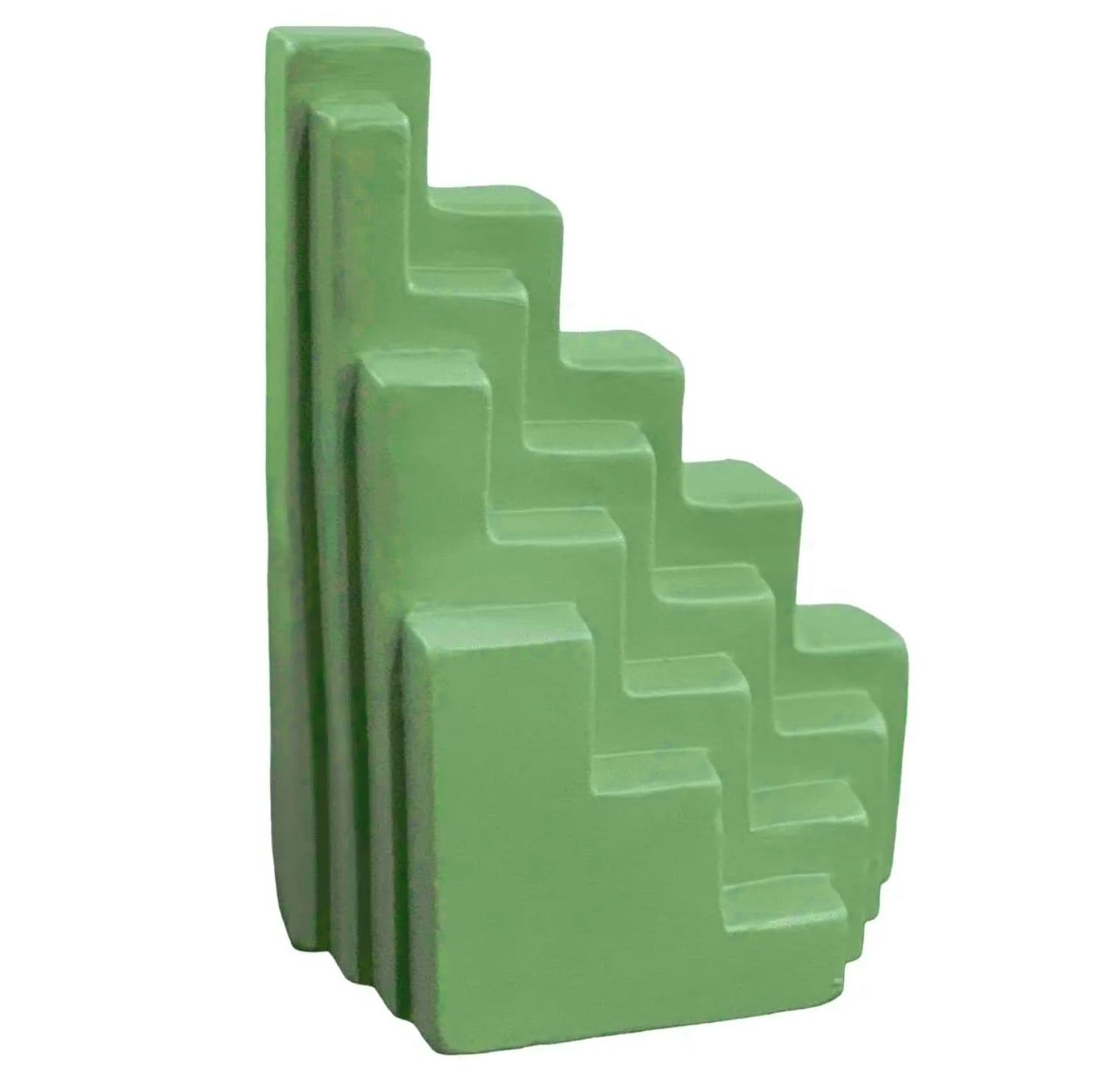Abstrakte Treppenskulptur, Modernes geometrisches Dekor, minimalistische treppenförmige Statue, dekorative Wohnakzente, skandinavisches Design, Treppenbuchstütze