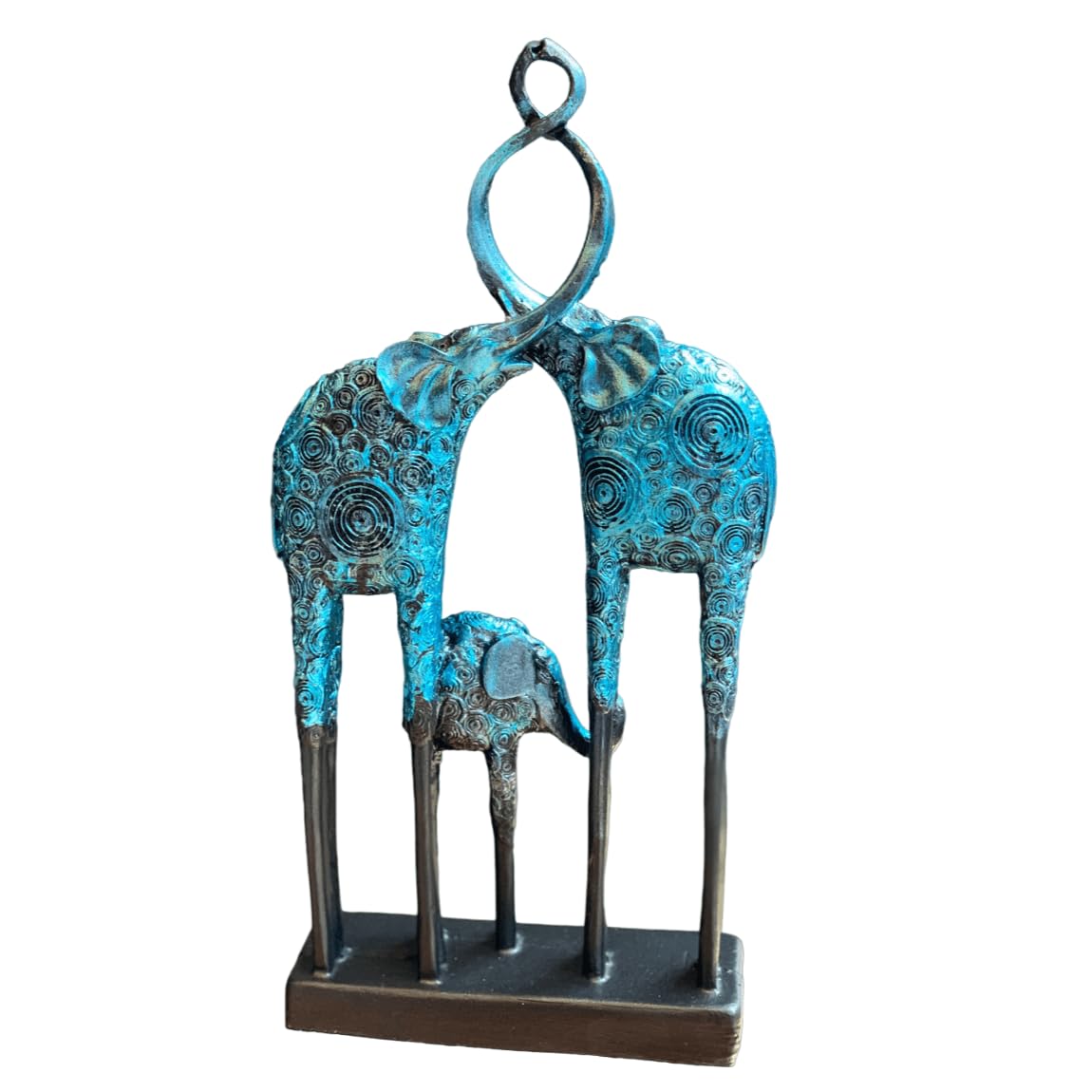 Handcrafted Elephant Family Statue, Elephant Figurine, Elephant Sculpture, Gift for Elephant Lovers, Animal Decor Piece, Elephant Decor