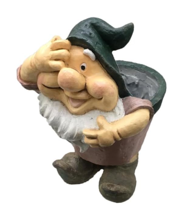 Gnome Plant Pot for Outdoor Garden, Whimsical Garden Planter, Cute Gnome Flower Pot, Gnome Plant Pot, Outdoor Gnome Planter, Cute Flower Pot