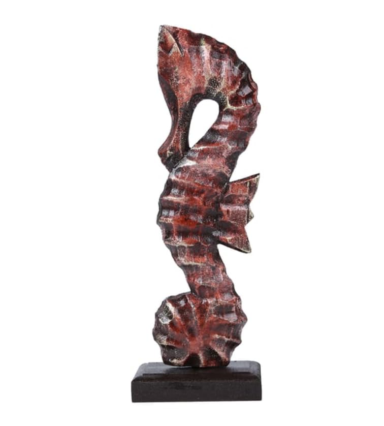 Handcrafted Seahorse Sculpture, Modern Sea Life Figurine, Seahorse Home Decor, Ocean Themed Decor, Seaside Room Decor, Handcrafted Sea Decor