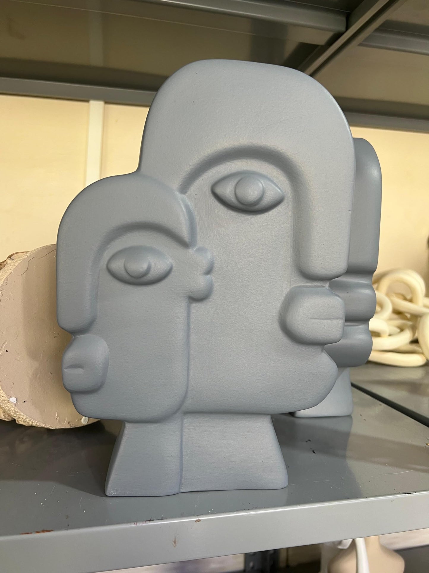 Ceramic Face Art Vase, Flower Face Vase, Abstract Face Sculpture, Nordic Style Vase, Nordic Rustic Decoration, Home Accents, Picasso Vase, Face Vase, Face Art Vase, Abstract Face Vase