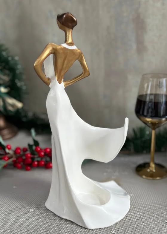 Elegant Woman Wine Rack Sculpture, Lady Wine Holder Statue, Woman Wine Rack, Modern Woman Sculpture Wine Rack, Artistic Bar Decor