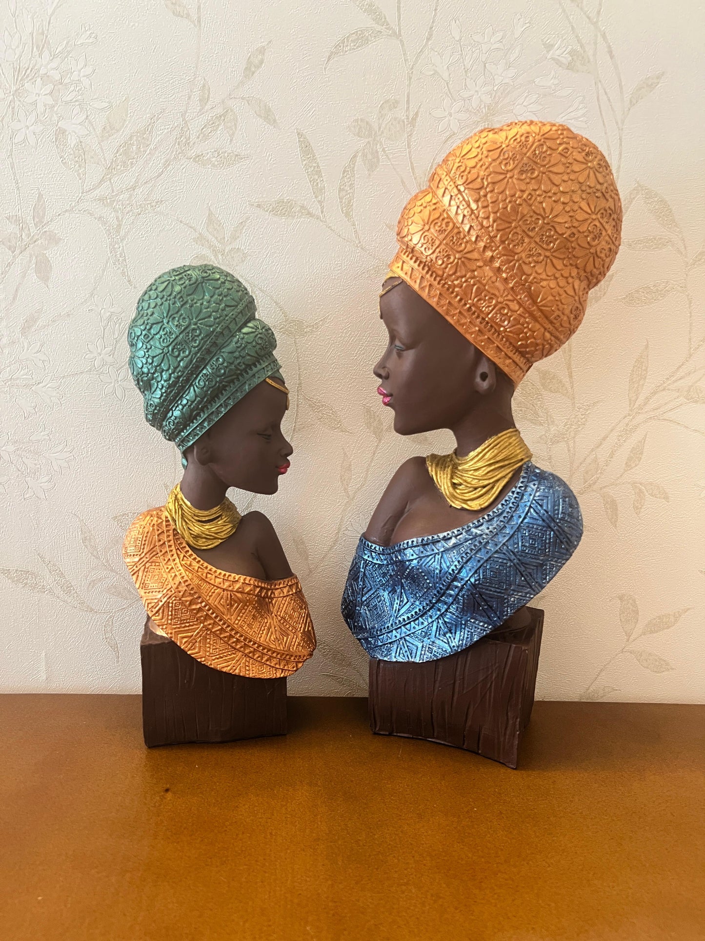 African Woman Bust Sculpture, Traditional African Art Decor, African Woman Sculpture, Ethnic Style Sculpture, Traditional African Decor, African Woman Statue