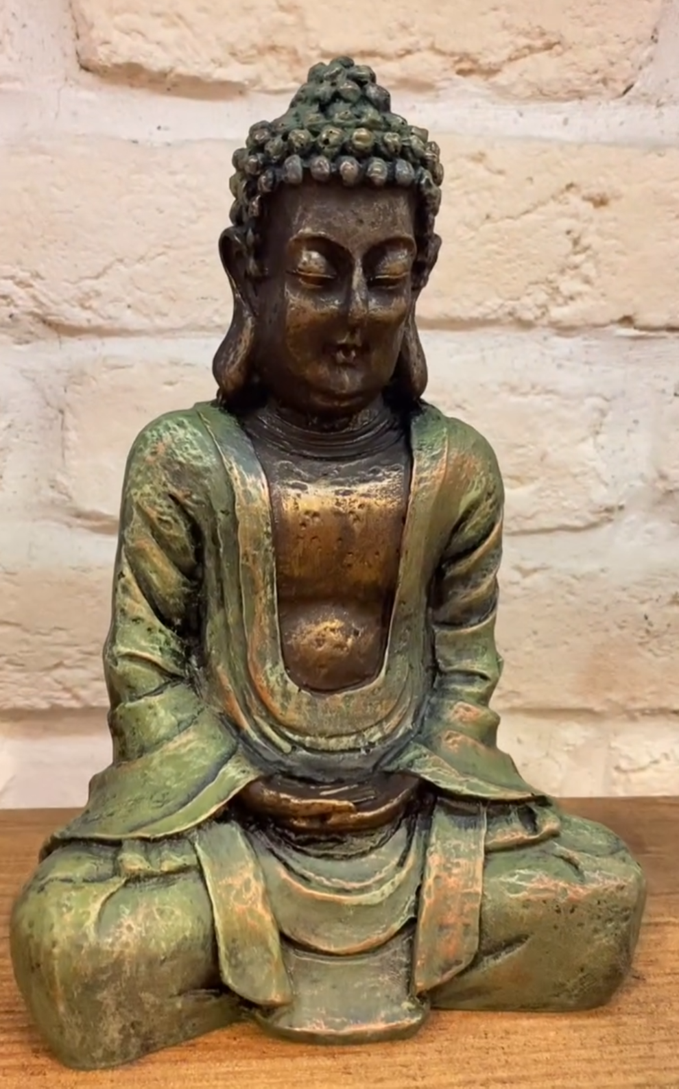 Meditating Buddha Statue, Polyester Buddha Figurine, Small Buddha Sculpture, Buddha Statue in Meditation Pose, Buddha Sculpture