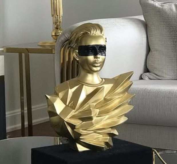 Handmade Abstract Birdman Decor, Handmade Abstract Face Statue, Handmade Birdman Sculpture Handmade Bird and Man Statue, Abstract Face Decor
