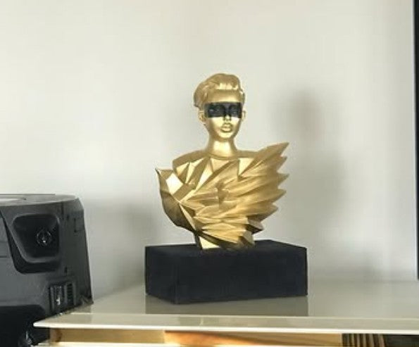 Handmade Abstract Birdman Decor, Handmade Abstract Face Statue, Handmade Birdman Sculpture Handmade Bird and Man Statue, Abstract Face Decor