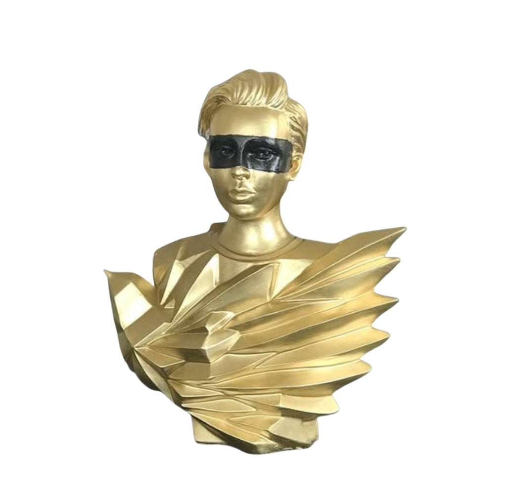 Handmade Abstract Birdman Decor, Handmade Abstract Face Statue, Handmade Birdman Sculpture Handmade Bird and Man Statue, Abstract Face Decor