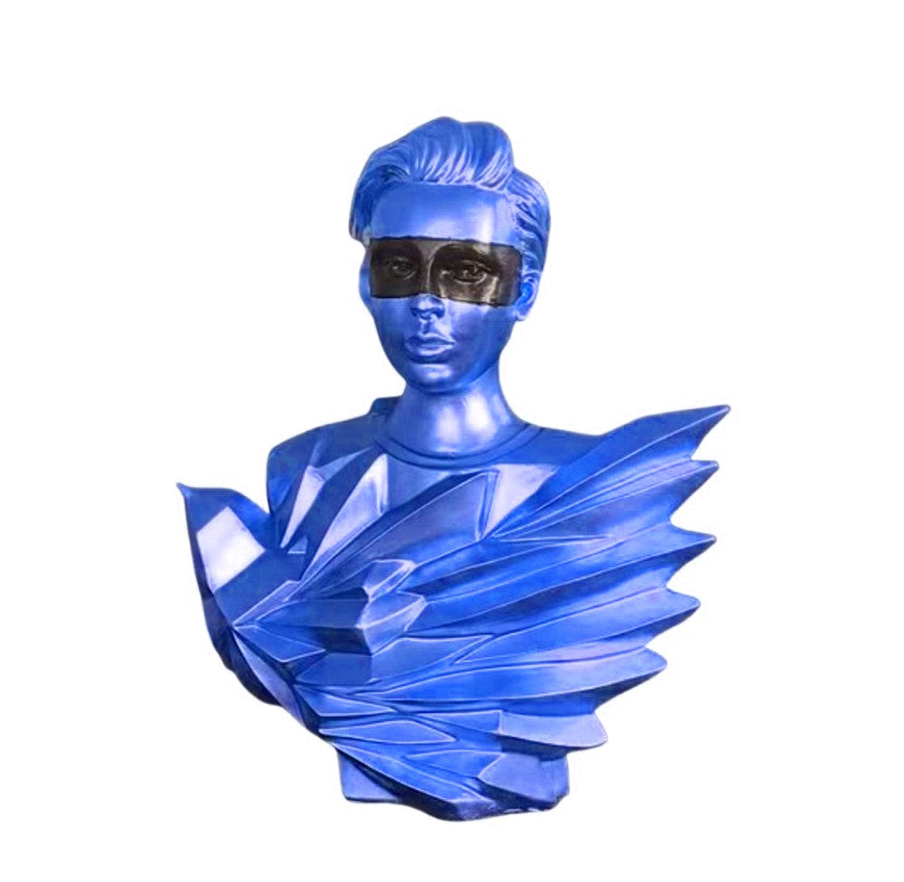 Handmade Abstract Birdman Decor, Handmade Abstract Face Statue, Handmade Birdman Sculpture Handmade Bird and Man Statue, Abstract Face Decor
