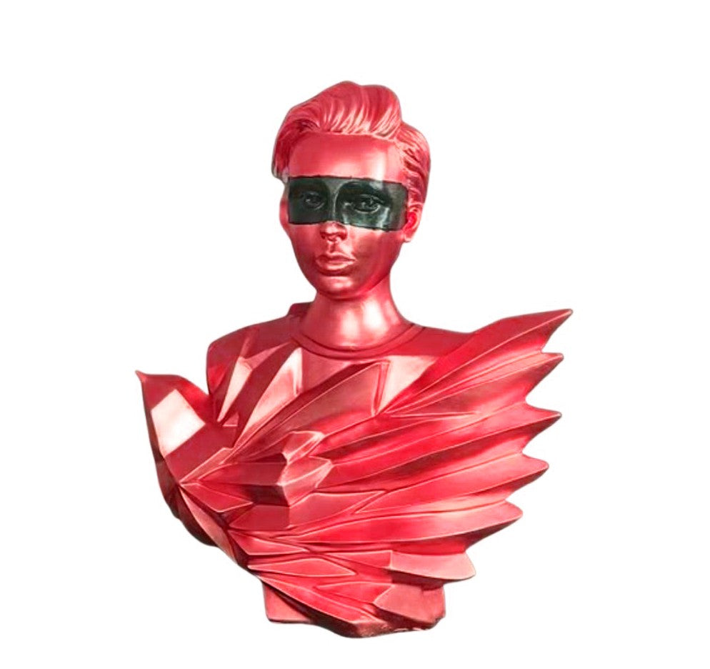 Handmade Abstract Birdman Decor, Handmade Abstract Face Statue, Handmade Birdman Sculpture Handmade Bird and Man Statue, Abstract Face Decor