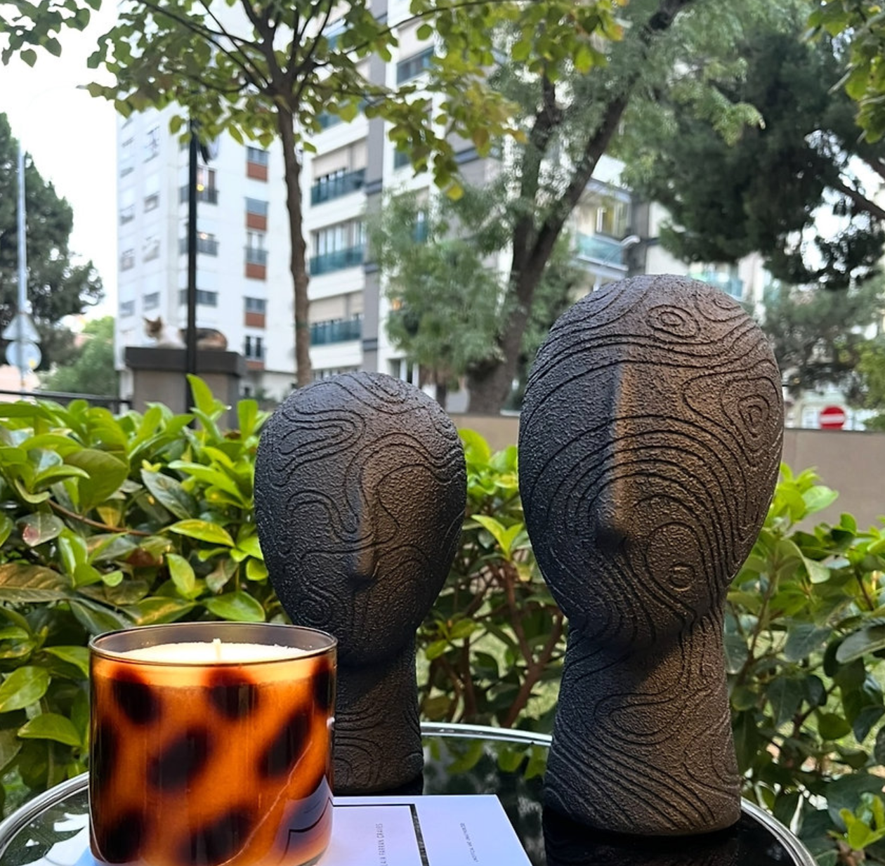 Abstract Face Sculpture Set, Textured Head Bust Decor, Modern Abstract Face Heads, Decorative Face Statue, Abstract Face Statue, Face Statue