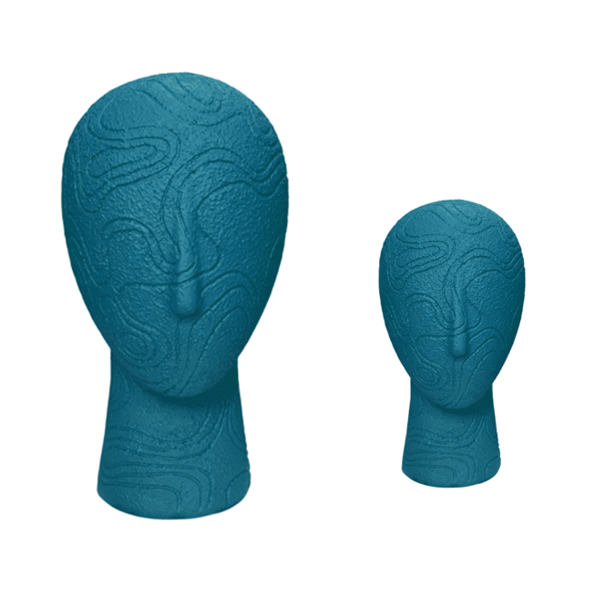 Abstract Face Sculpture Set, Textured Head Bust Decor, Modern Abstract Face Heads, Decorative Face Statue, Abstract Face Statue, Face Statue