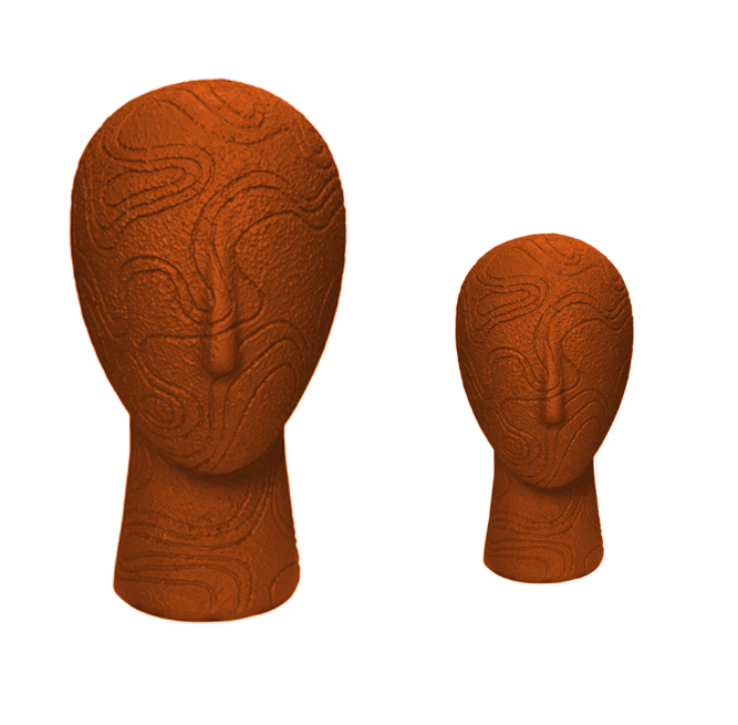 Abstract Face Sculpture Set, Textured Head Bust Decor, Modern Abstract Face Heads, Decorative Face Statue, Abstract Face Statue, Face Statue