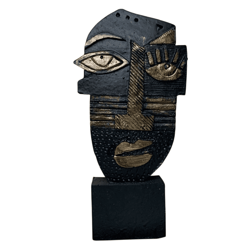 Abstract Face Statue, Picasso Style Abstract Head Statue, Picasso Face Statue, Abstract Picasso Style Bust, Picasso Inspired Abstract Statue