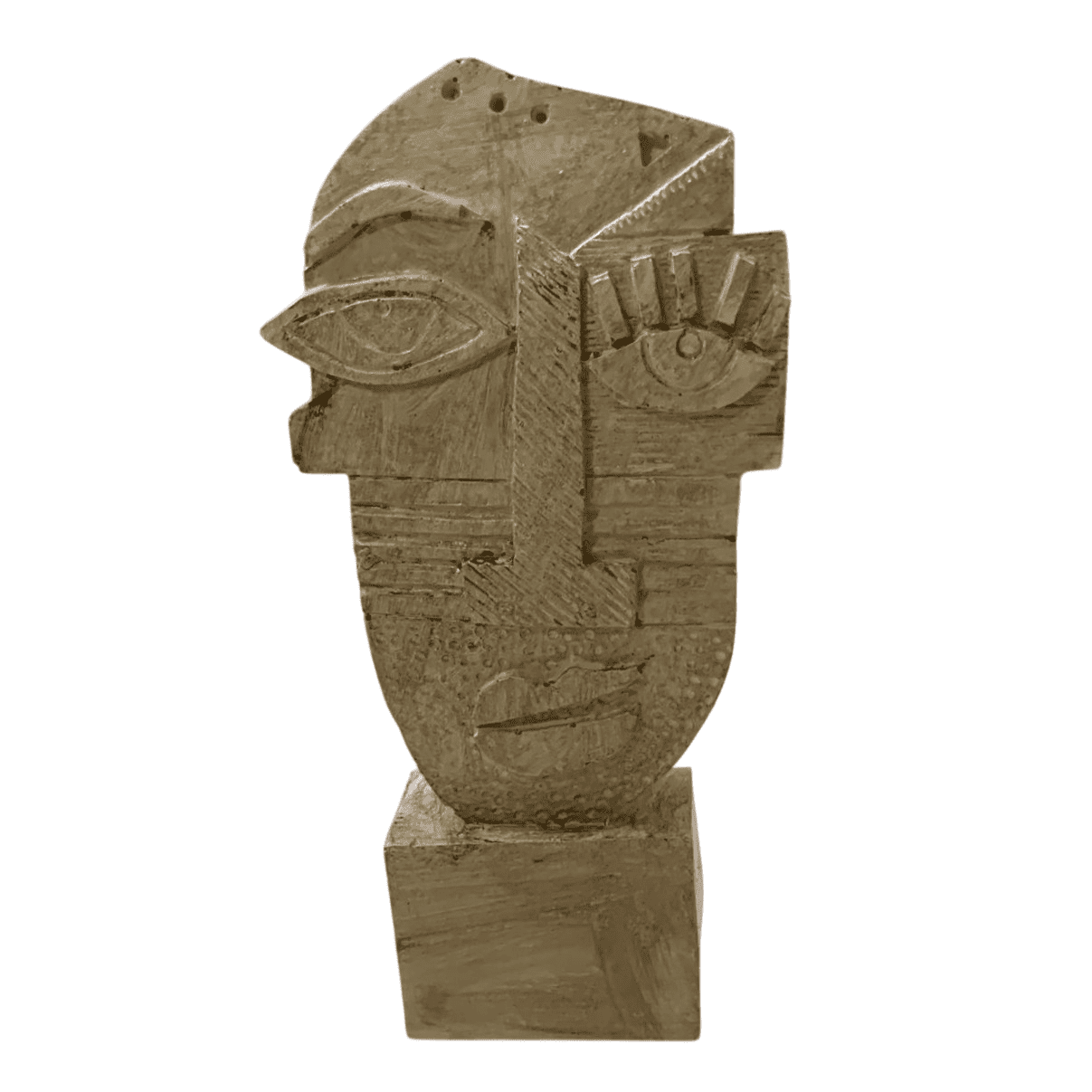 Abstract Face Statue, Picasso Style Abstract Head Statue, Picasso Face Statue, Abstract Picasso Style Bust, Picasso Inspired Abstract Statue