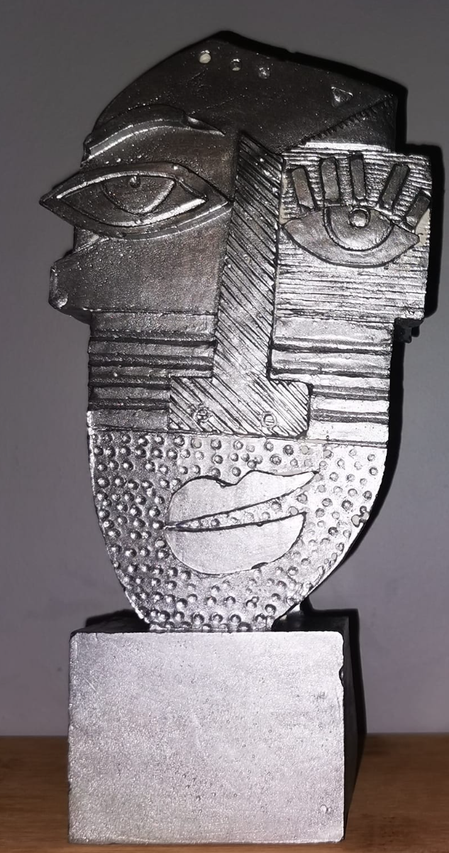 Abstract Face Statue, Picasso Style Abstract Head Statue, Picasso Face Statue, Abstract Picasso Style Bust, Picasso Inspired Abstract Statue