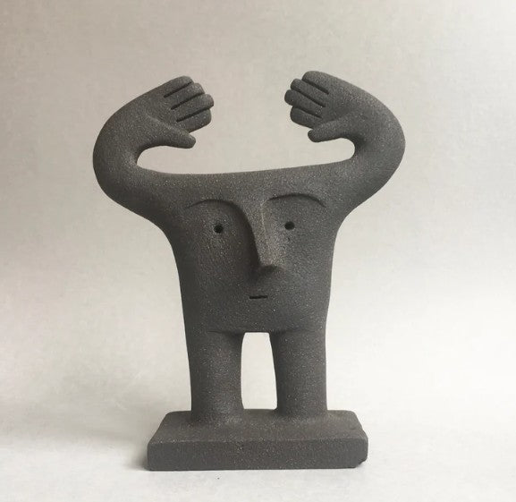 Handmade Abstract Sculpture, Hands in the Air Art Decor, Handmade Modern Abstract Decor, Handmade Abstract Face Statue, Abstract Body Statue