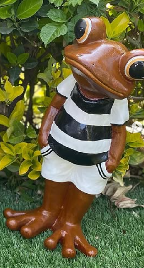 Polyester Frog Garden Statue, Unique Frog Garden Statue, Frog Yard Sculpture , Standing Frog Figurine, Funny Frog Garden Statue, Frog Statue