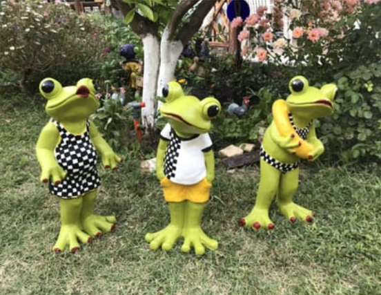 Polyester Frog Garden Statue, Unique Frog Garden Statue, Frog Yard Sculpture , Standing Frog Figurine, Funny Frog Garden Statue, Frog Statue