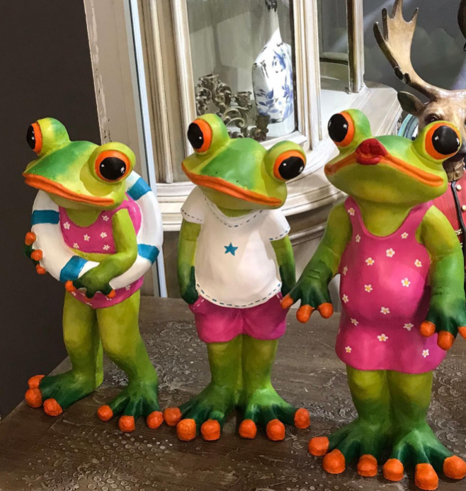 Polyester Frog Garden Statue, Unique Frog Garden Statue, Frog Yard Sculpture , Standing Frog Figurine, Funny Frog Garden Statue, Frog Statue