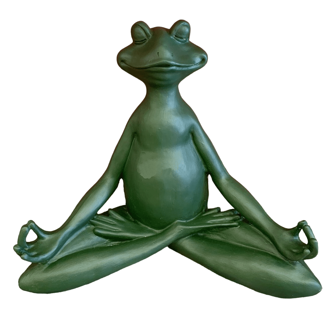 Meditating Frog Sculpture, Frog Statue Lotus Pose, Zen Frog Figurine, Frog Ornament Yoga, Meditating Frog Figurine, Zen Frog Sculpture