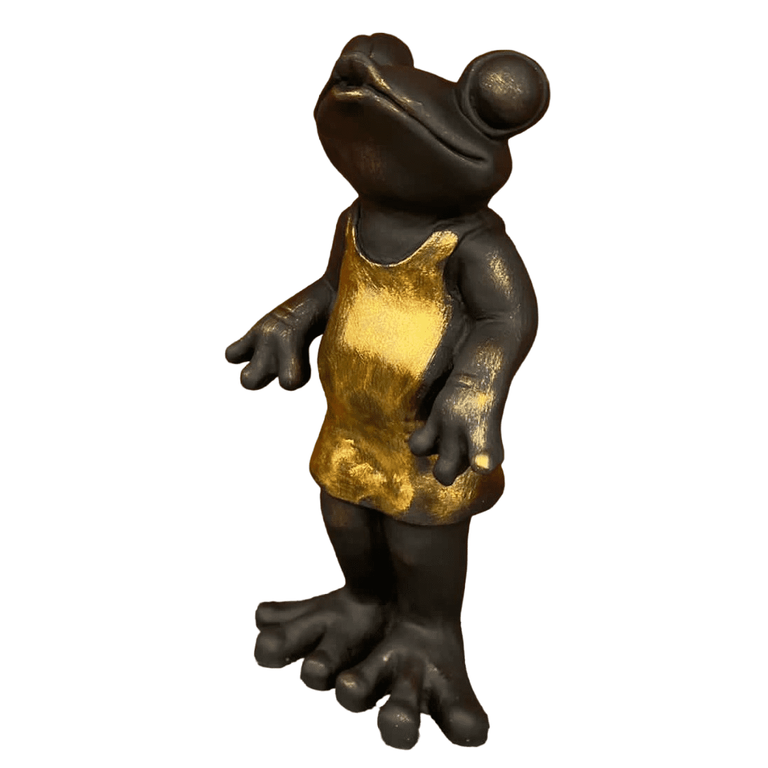 Frog Statue, Polyester Frog Garden Statue, Unique Frog Garden Statue, Frog Yard Sculpture, Standing Frog Figurine, Funny Frog Garden Statue