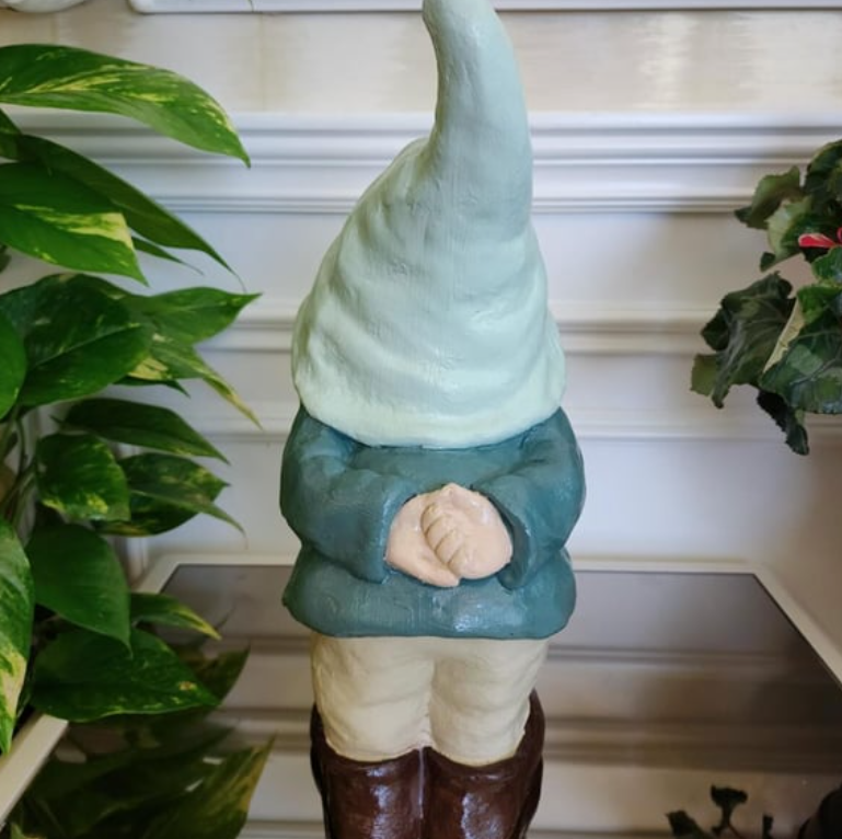 Little Boy Garden Gnome Statue, Boy Gnome Sculpture for Garden Decor, Handcrafted Little Boy Gnome Statue, Outdoor Garden Gnome Statue