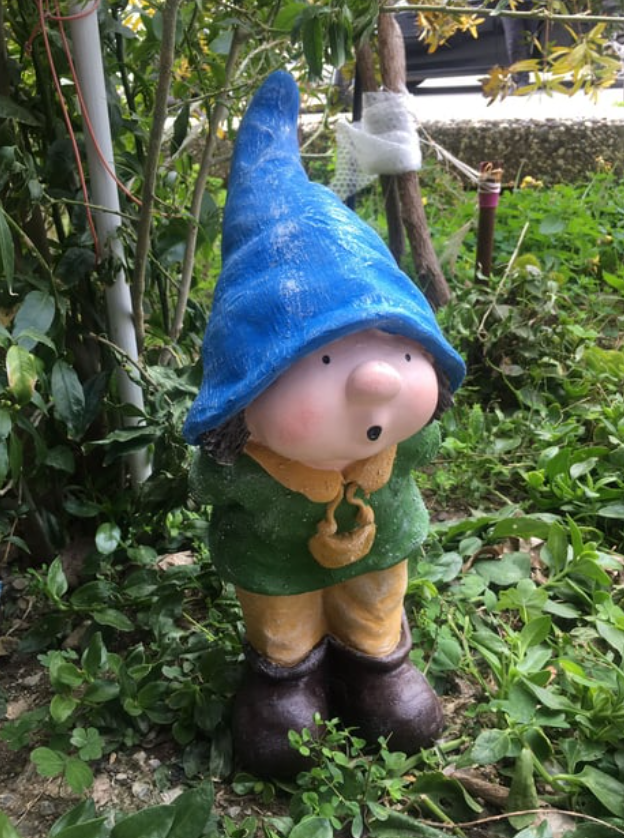 Little Boy Garden Gnome Statue, Boy Gnome Sculpture for Garden Decor, Handcrafted Little Boy Gnome Statue, Outdoor Garden Gnome Statue