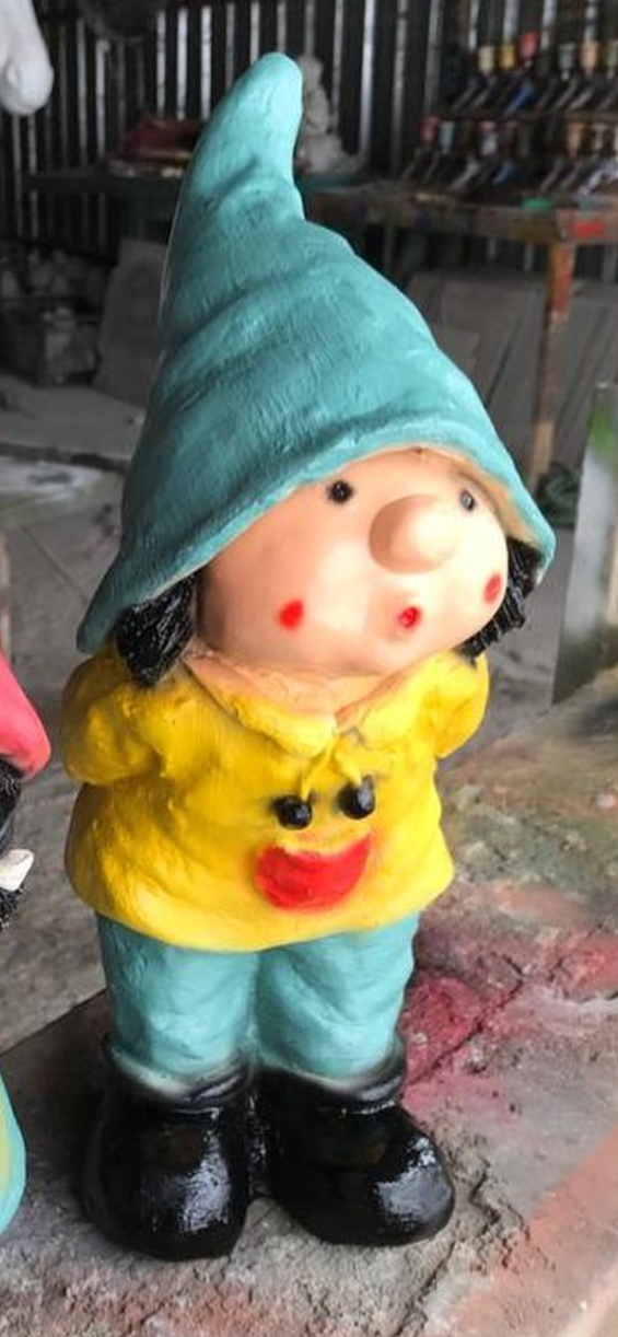 Little Boy Garden Gnome Statue, Boy Gnome Sculpture for Garden Decor, Handcrafted Little Boy Gnome Statue, Outdoor Garden Gnome Statue