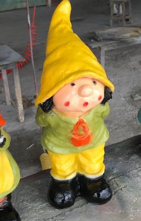 Little Boy Garden Gnome Statue, Boy Gnome Sculpture for Garden Decor, Handcrafted Little Boy Gnome Statue, Outdoor Garden Gnome Statue