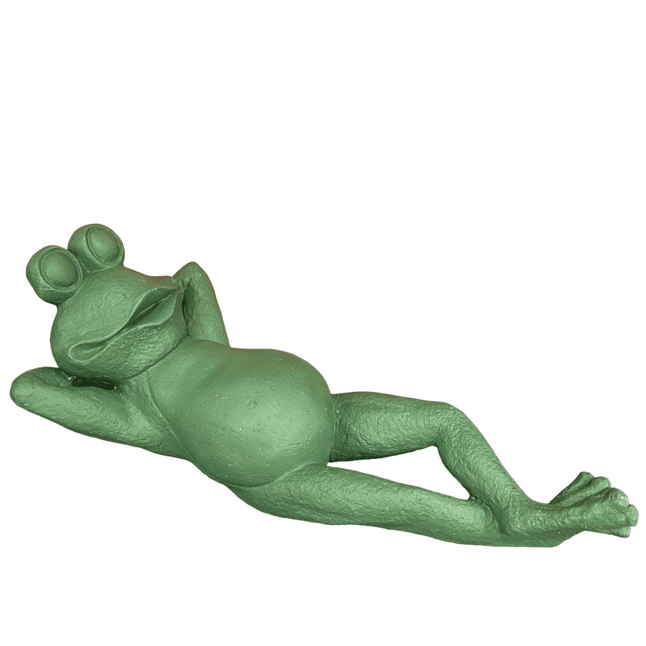 Lying Frog Statue in Swimsuit, Relaxing Frog Figurine, Frog Poolside Statue, Lying Frog Garden Decor, Frog Lounge Statue, Frog Sculpture