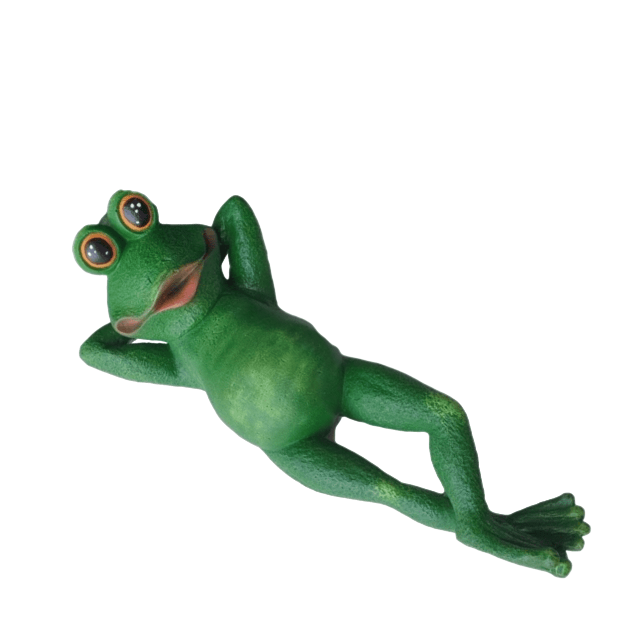 Lying Frog Statue in Swimsuit, Relaxing Frog Figurine, Frog Poolside Statue, Lying Frog Garden Decor, Frog Lounge Statue, Frog Sculpture
