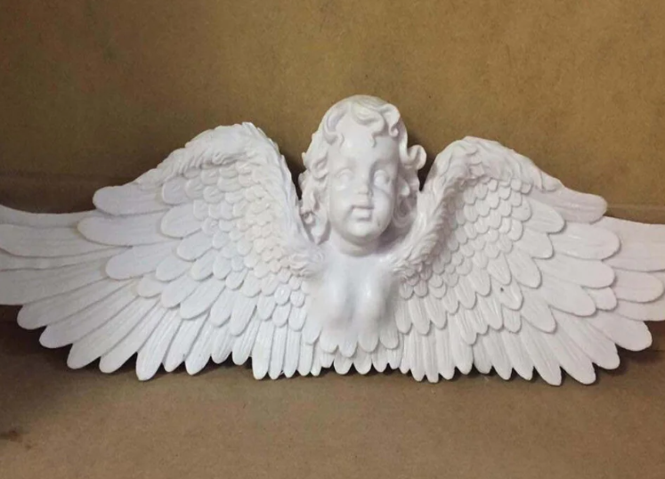 Handmade Wall Angel Decor, Angel Wall Hanging, Handmade Angel Wall Art, Handmade Wall Angel Statue, Wall Angel Sculpture, Angel Wall Decor