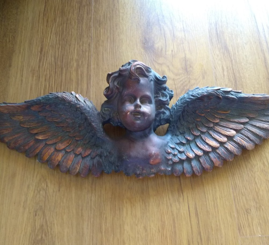 Handmade Wall Angel Decor, Angel Wall Hanging, Handmade Angel Wall Art, Handmade Wall Angel Statue, Wall Angel Sculpture, Angel Wall Decor