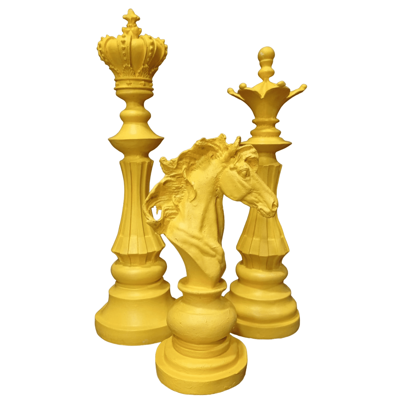 Chess Statues Set of 3, Chess Art Sculptures, Decorative Chess Statues, Chess Sculpture, Chess Lover Gift Set, Chess Decor, Chess Statue, Chess Decor, Chess Objects